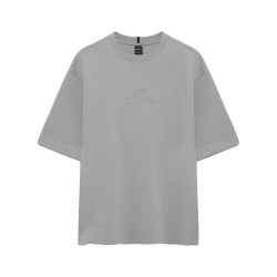 Тениска Oakley Mtn ridge embroidered short sleeve T-shirt - Grey (Cement) тениска,мъжки,тениски,дамски,тениски,oakley,mtn,ridge,embroidered,short,sleeve,t,shirt,grey,(cement)