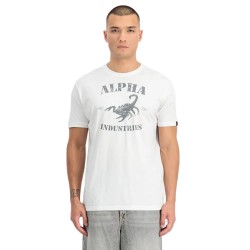 тениска,мъжки,тениски,дамски,тениски,alpha,industries,scorpion,short,sleeve,t,shirt,white,(white)