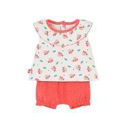 Boboli 113072 Sleeveless set - Red / White (Ladybug Print) детски,екипи,boboli,113072,sleeveless,set,red,white,(ladybug,print)