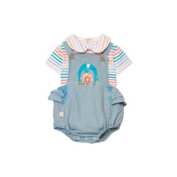 Boboli 153010 set - Blue (Bleach Wash) детски,екипи,детски,облекла,за,момчета,boboli,153010,set,blue,(bleach,wash)