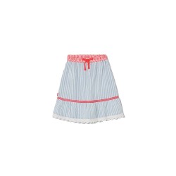 Пола Boboli 303095 skirt - Blue (Bicolor List) пола,детски,поли,и,рокли,boboli,303095,skirt,blue,(bicolor,list)
