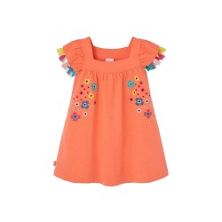 Рокля Boboli 313164 sleeveless dress - Orange (Tangerine) рокля,дамски,поли,и,рокли,boboli,313164,sleeveless,dress,orange,(tangerine)
