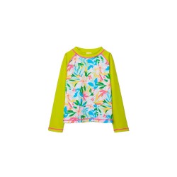 Тениска Boboli 443089 long sleeve T-shirt - Green (Flower Print) тениска,мъжки,тениски,дамски,тениски,boboli,443089,long,sleeve,t,shirt,green,(flower,print)