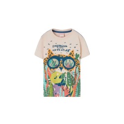 Тениска Boboli 523066 short sleeve T-shirt - Beige (Raw) тениска,мъжки,тениски,дамски,тениски,boboli,523066,short,sleeve,t,shirt,beige,(raw)
