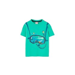 тениска,мъжки,тениски,дамски,тениски,boboli,543024,short,sleeve,t,shirt,green,blue,(jade)