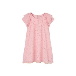рокля,дамски,поли,и,рокли,boboli,733036,short,sleeve,dress,pink,(confetti,print)