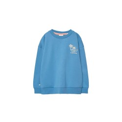 Блуза Boboli 833060 sweatshirt - Blue (Deep Blue) блуза,детски,блузи,boboli,833060,sweatshirt,blue,(deep,blue)