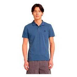 Timberland Millers River Printed Neck short sleeve polo - Blue (Oceana) дамски,блузи,с,яка,мъжки,блузи,с,яка,timberland,millers,river,printed,neck,short,sleeve,polo,blue,(oceana)