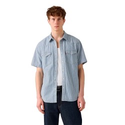 Риза с къс ръкав Levi´s ® Classic Western short sleeve shirt - Blue (Picadilly Stripes) риза,с,къс,ръкав,дамски,ризи,мъжки,ризи,levi´s,®,classic,western,short,sleeve,shirt,blue,(picadilly,stripes)