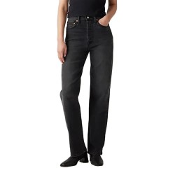 дънки,мъжки,панталони,дамски,панталони,levi´s,®,ribcage,full,length,med,jeans,black,(say,no,go)