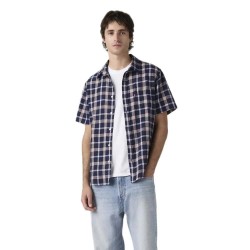 риза,с,къс,ръкав,дамски,ризи,мъжки,ризи,levi´s,®,sunset,one,pocket,standard,short,sleeve,shirt,blue,(sintra,plaid,v2,dress,blues)