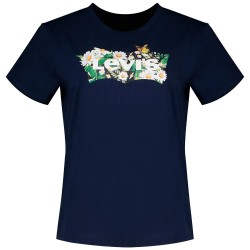 Тениска Levi´s ® The Perfect 17369 short sleeve T-shirt - Blue (Daisy BW Navy Blazer) тениска,мъжки,тениски,дамски,тениски,levi´s,®,the,perfect,17369,short,sleeve,t,shirt,blue,(daisy,bw,navy,blazer)
