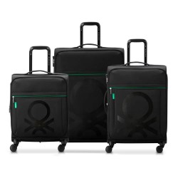 Delsey Color Block Slim S/M/L 135L trolley bag - Black (Black) куфари,delsey,color,block,slim,s,m,l,135l,trolley,bag,black,(black)