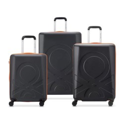 Delsey Fabrica S/M/L 135L trolley bag - Black (Black) куфари,delsey,fabrica,s,m,l,135l,trolley,bag,black,(black)