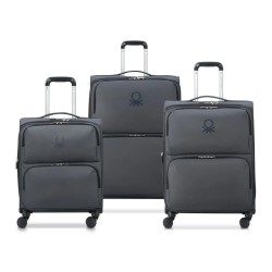 Delsey UCB Soft Slim S/M/L 137L trolley bag - Black (Black) куфари,delsey,ucb,soft,slim,s,m,l,137l,trolley,bag,black,(black)
