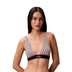 Calvin klein LV00QF8703 Triangle bra - Pink (Mini Stepping Logo Bright Peach) дамско,бельо,дамски,бикини,и,танкини,calvin,klein,lv00qf8703,triangle,bra,pink,(mini,stepping,logo,bright,peach)