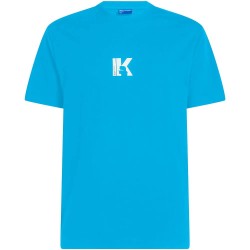 Тениска Karl lagerfeld jeans A1M17044 Regular K-Logo short sleeve T-shirt - Blue (Azure Blue) тениска,мъжки,тениски,дамски,тениски,karl,lagerfeld,jeans,a1m17044,regular,k,logo,short,sleeve,t,shirt,blue,(azure,blue)