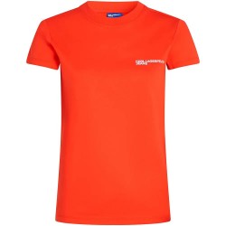 Тениска Karl lagerfeld jeans A1W17004 short sleeve T-shirt - Orange (Grenadine) тениска,мъжки,тениски,дамски,тениски,karl,lagerfeld,jeans,a1w17004,short,sleeve,t,shirt,orange,(grenadine)