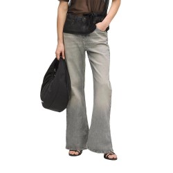 дънки,мъжки,панталони,дамски,панталони,karl,lagerfeld,jeans,b2w10098,flare,fit,high,waist,jeans,grey,(soft,washed,black)
