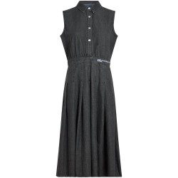 рокля,дамски,поли,и,рокли,karl,lagerfeld,jeans,b2w13053,sleeveless,midi,dress,black,(washed,black)