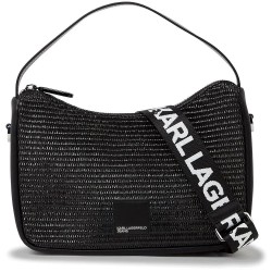 Чанта за през рамо Karl lagerfeld jeans B2W30115 Hobo shoulder bag - Black (Black) чанта,за,през,рамо,всички,чанти,karl,lagerfeld,jeans,b2w30115,hobo,shoulder,bag,black,(black)