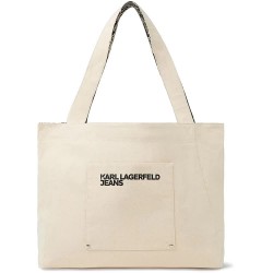 Чанта Karl lagerfeld jeans B2W50048 tote bag - Beige (Whitecap Grey / Ribbon Tape) чанта,всички,чанти,karl,lagerfeld,jeans,b2w50048,tote,bag,beige,(whitecap,grey,ribbon,tape)
