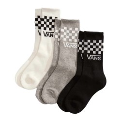 Чорапи Vans Classic Check crew socks 3 units - Multicolor (Black / White) чорапи,детски,чорапи,vans,classic,check,crew,socks,3,units,multicolor,(black,white)