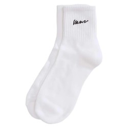 Чорапи Vans Classic Script Half crew socks - White (White) чорапи,мъжки,чорапи,дамски,чорапи,vans,classic,script,half,crew,socks,white,(white)