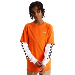 тениска,мъжки,тениски,дамски,тениски,vans,long,check,twofer,long,sleeve,t,shirt,orange,(flame)