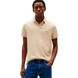 Tommy hilfiger 1985 Regular Fit short sleeve polo - Beige (Sandalwood) дамски,блузи,с,яка,мъжки,блузи,с,яка,tommy,hilfiger,1985,regular,fit,short,sleeve,polo,beige,(sandalwood)