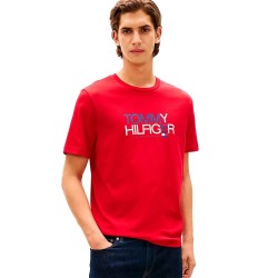 тениска,мъжки,тениски,дамски,тениски,tommy,hilfiger,brand,love,big,text,short,sleeve,t,shirt,red,(medium,red)
