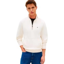 блуза,мъжки,пуловери,tommy,hilfiger,essential,terry,half,zip,sweatshirt,white,(ivory,petal)