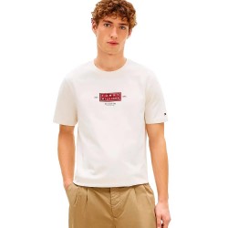 тениска,мъжки,тениски,дамски,тениски,tommy,hilfiger,heritage,label,short,sleeve,t,shirt,white,(ivory,petal)