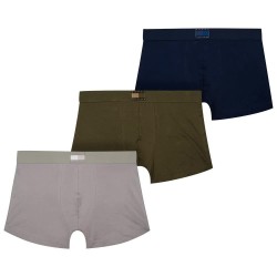 Боксерки Tommy hilfiger UM0UM03760 Trunk boxers 3 units - Multicolor (Antq Silv / Ptch Blue / Arm Grn) боксерки,мъжко,бельо,tommy,hilfiger,um0um03760,trunk,boxers,3,units,multicolor,(antq,silv,ptch,blue,arm,grn)