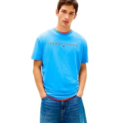 тениска,мъжки,тениски,дамски,тениски,tommy,jeans,linear,logo,regular,fit,short,sleeve,t,shirt,blue,(blue,twilight)