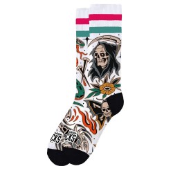 Чорапи American socks Death proof crew socks - White (Multicolour) чорапи,мъжки,чорапи,american,socks,death,proof,crew,socks,white,(multicolour)