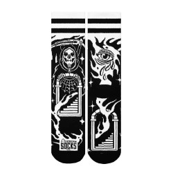 Чорапи American socks Death´s door-mid high crew socks - Black (Multicolour) чорапи,мъжки,чорапи,american,socks,death´s,door,mid,high,crew,socks,black,(multicolour)