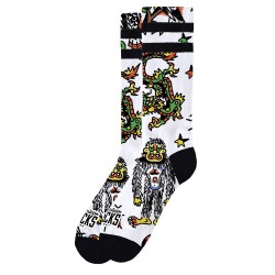 Чорапи American socks Outlaw crew socks - White (Multicolour) чорапи,мъжки,чорапи,american,socks,outlaw,crew,socks,white,(multicolour)