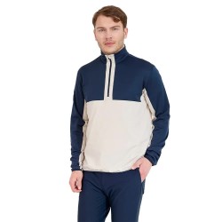 блуза,мъжки,пуловери,abacus,golf,erne,midlayer,half,zip,sweatshirt,blue,(clam,melange)