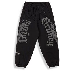анцуг,мъжки,панталони,дамски,панталони,grimey,chief,watcher,baggy,sweat,pants,black,(black)