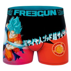 Боксерки Freegun Dragon Ball Goku Super Sayan Blue boxers - Multicolor (Black / Orange) боксерки,мъжко,бельо,freegun,dragon,ball,goku,super,sayan,blue,boxers,multicolor,(black,orange)