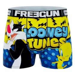 Боксерки Freegun Looney Tunes Piolín boxers - Multicolor (Blue / Yellow) боксерки,мъжко,бельо,freegun,looney,tunes,piolín,boxers,multicolor,(blue,yellow)