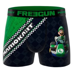 Боксерки Freegun Mario Kart Luigi boxers - Black (Green / Black) боксерки,мъжко,бельо,freegun,mario,kart,luigi,boxers,black,(green,black)