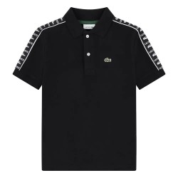 Lacoste kids Carbonized Interlock short sleeve polo - Black (Black) детски,блузи,с,яка,lacoste,kids,carbonized,interlock,short,sleeve,polo,black,(black)