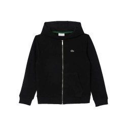Детска поларена блуза Lacoste kids Core Fleece full zip sweatshirt - Black (Black) детска,поларена,блуза,детски,блузи,lacoste,kids,core,fleece,full,zip,sweatshirt,black,(black)