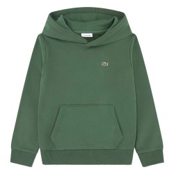 Детски суичър Lacoste kids Core Fleece Pullover hoodie - Green (Green) детски,суичър,детски,блузи,lacoste,kids,core,fleece,pullover,hoodie,green,(green)