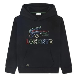 Детски суичър Lacoste kids Graphic Core hoodie - Black (Black) детски,суичър,детски,блузи,lacoste,kids,graphic,core,hoodie,black,(black)