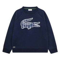 Детска поларена блуза Lacoste kids Graphic Fleece Crew sweatshirt - Blue (Navy) детска,поларена,блуза,детски,блузи,lacoste,kids,graphic,fleece,crew,sweatshirt,blue,(navy)