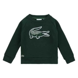 Детска поларена блуза Lacoste kids Graphic Fleece Crew sweatshirt - Green (Sinople) детска,поларена,блуза,детски,блузи,lacoste,kids,graphic,fleece,crew,sweatshirt,green,(sinople)