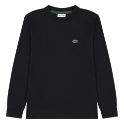 детска,тениска,мъжки,тениски,дамски,тениски,lacoste,kids,icon,core,long,sleeve,t,shirt,black,(black)